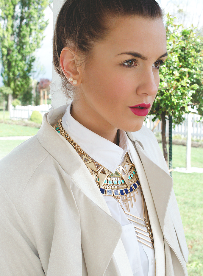 statement necklaces layered